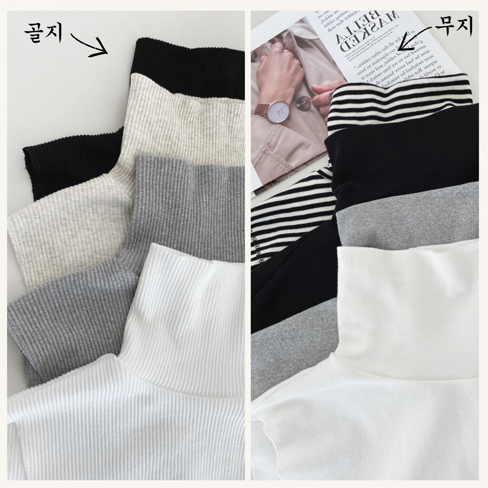 페이크목폴라 니트넥워머 목플러 가짜공갈티