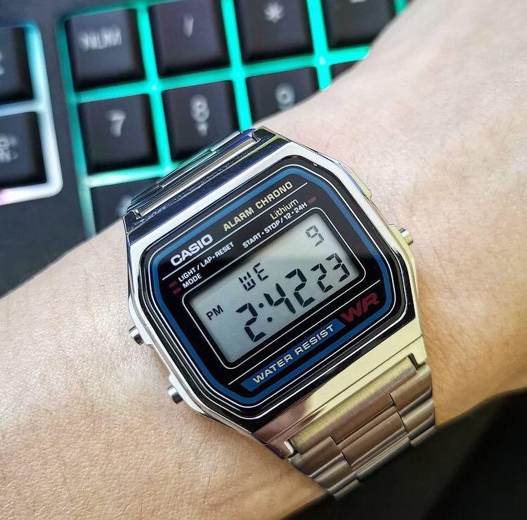카시오 군대시계 군인 디지털 손목시계 빈티지 컬렉션 F91W A-158WA