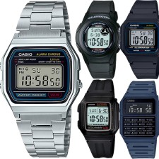 카시오 전자 손목시계 패션 남성여성 커플 군인군용 진동 학생 A158WA-1D 빈티지메탈