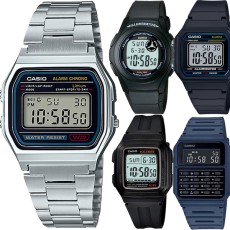카시오 전자 손목시계 패션 남성여성 커플 군인군용 진동 학생 A158WA-1D 빈티지메탈