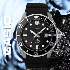 카시오 국내재고 MDV-106 다이버시계 흑새치 MDV106 방수 남성 손목 패션