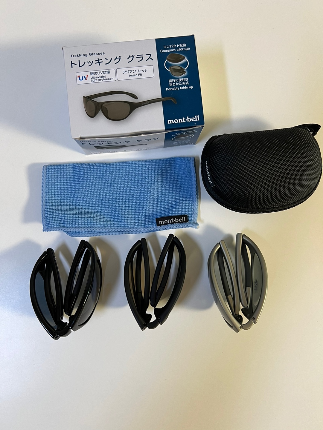 [국내배송] 몽벨 선글라스 트레킹 접이식 경량 러닝 썬글라스 케이스 포함 1109131