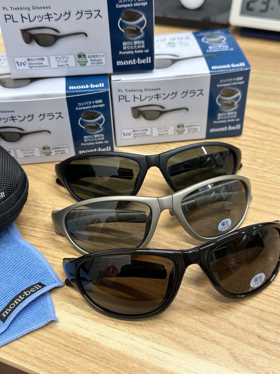 몽벨 PL 트레킹 편광 선글라스 접이식 러닝 등산 경량 아웃도어 UV차단