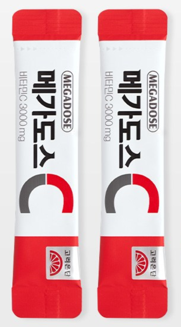 고려은단 메가도스 비타민C 3000 고함량 비타민씨 영국산비타민c 가루 2개월