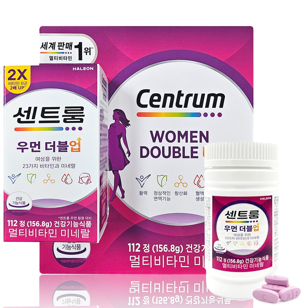 센트룸 포 맨 더블업 종합 멀티 비타민 112정 남성 대용량 영양제
