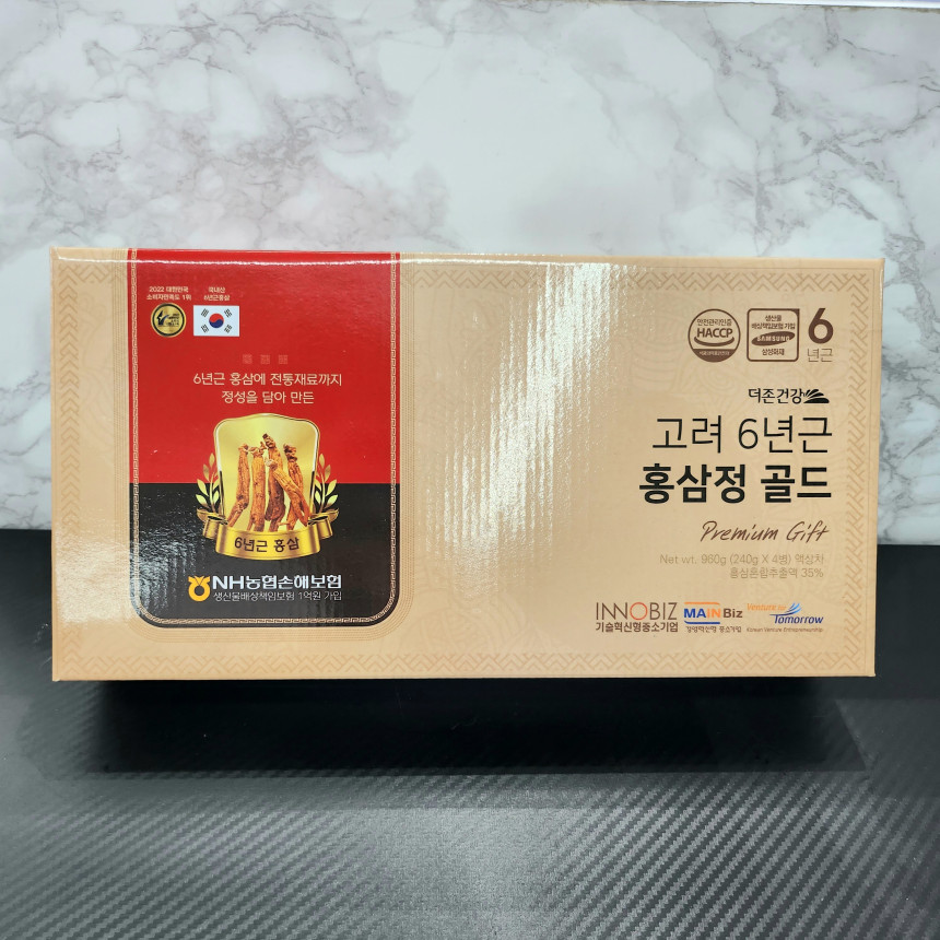 고려 6년근 홍삼정 골드 240g x 4병 홍삼액기스