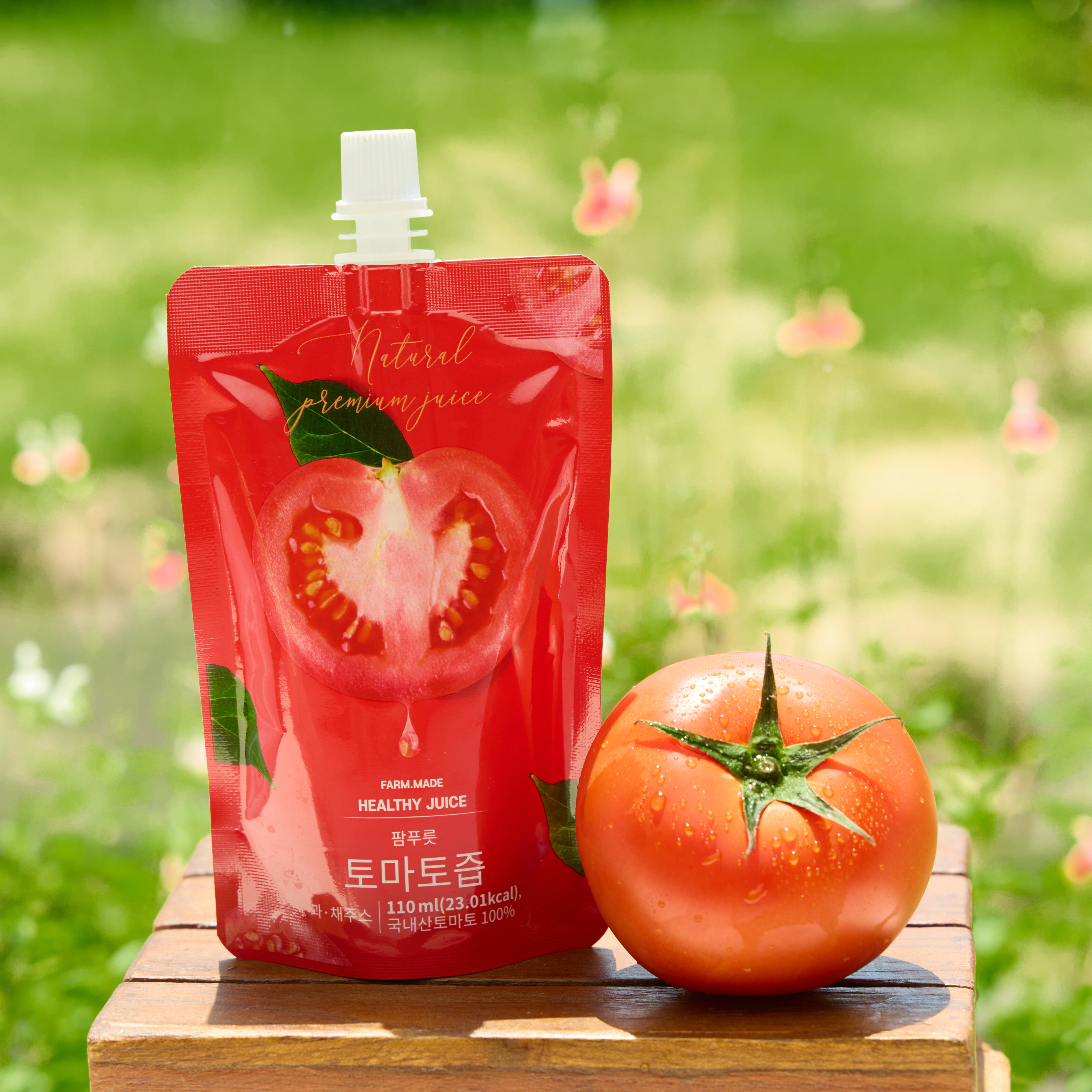 갈아만든 토마토즙 100% 국산 토마토 110ml 30개 따마토즙