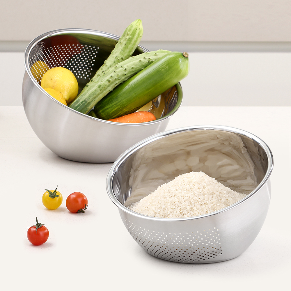 연마제 초음파 제거 하나로 스텐 304 쌀 씻는볼 M 23cm / 멀티 다용도 세척볼