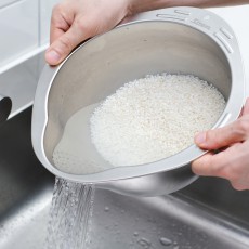 시샘 연마제없는 다용도 304 고급 스텐 야채 쌀 씻는 세척볼 믹싱볼 채반
