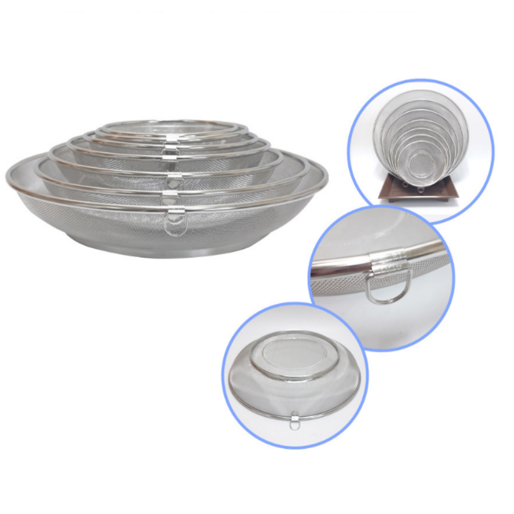 업소용 타공 채망 소쿠리 원형 스텐 채반 1호 찜기 김장 물빠짐망 스테인리스 대형