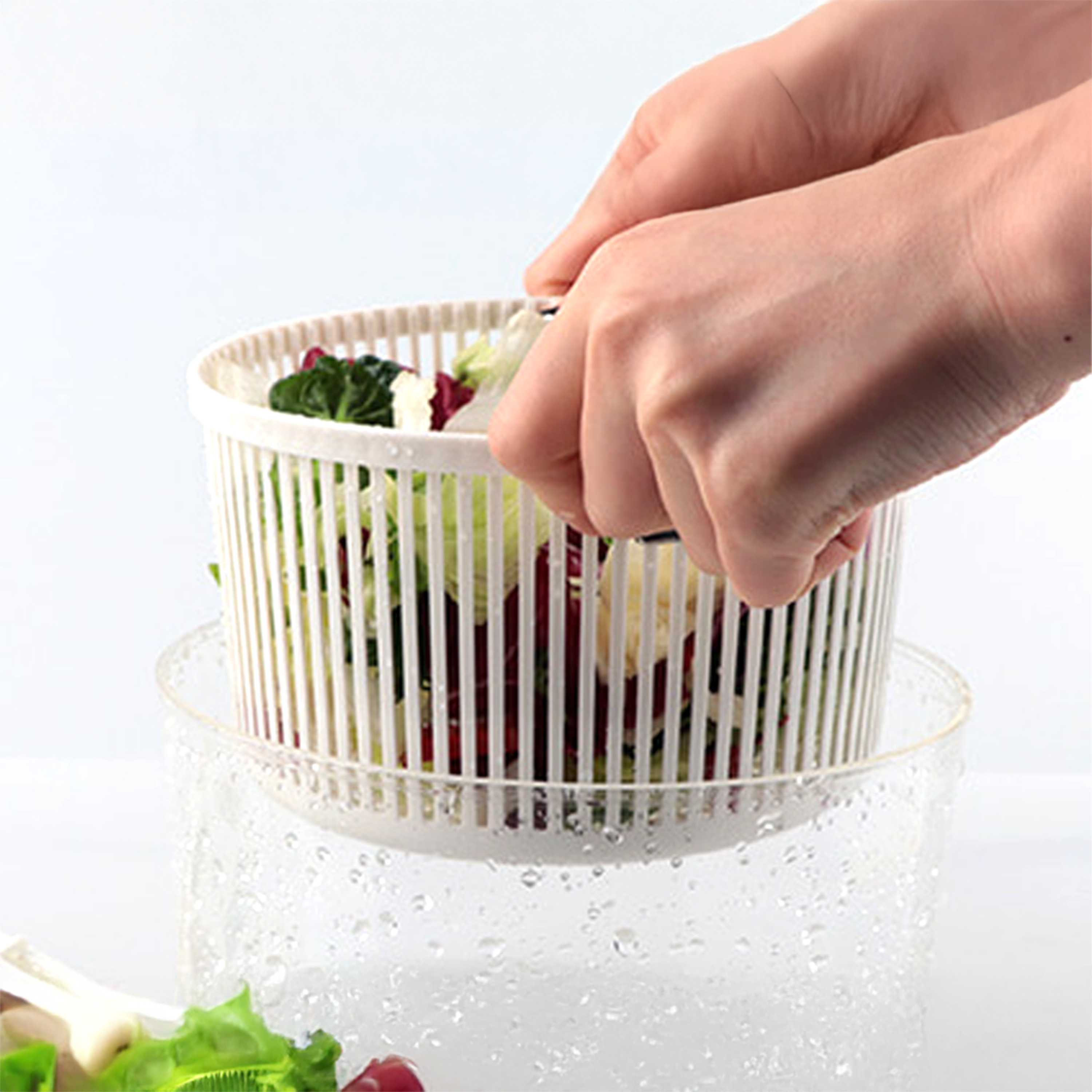 일제 야채탈수기 채소 샐러드 물기제거 소 2.7L