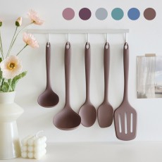 이디프 실리콘 조리도구 국산 주방 요리 도구 국자 5종 키친툴 세트