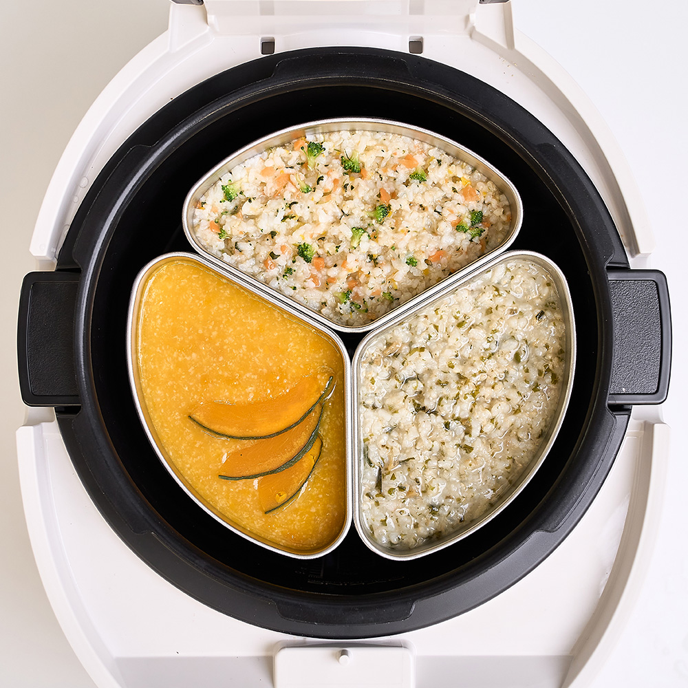 [꿈비]밥솥칸막이 이유식마스터기 중기이유식 스테인리스 내솥