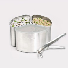 [꿈비]밥솥칸막이 이유식마스터기 중기이유식 스테인리스 내솥