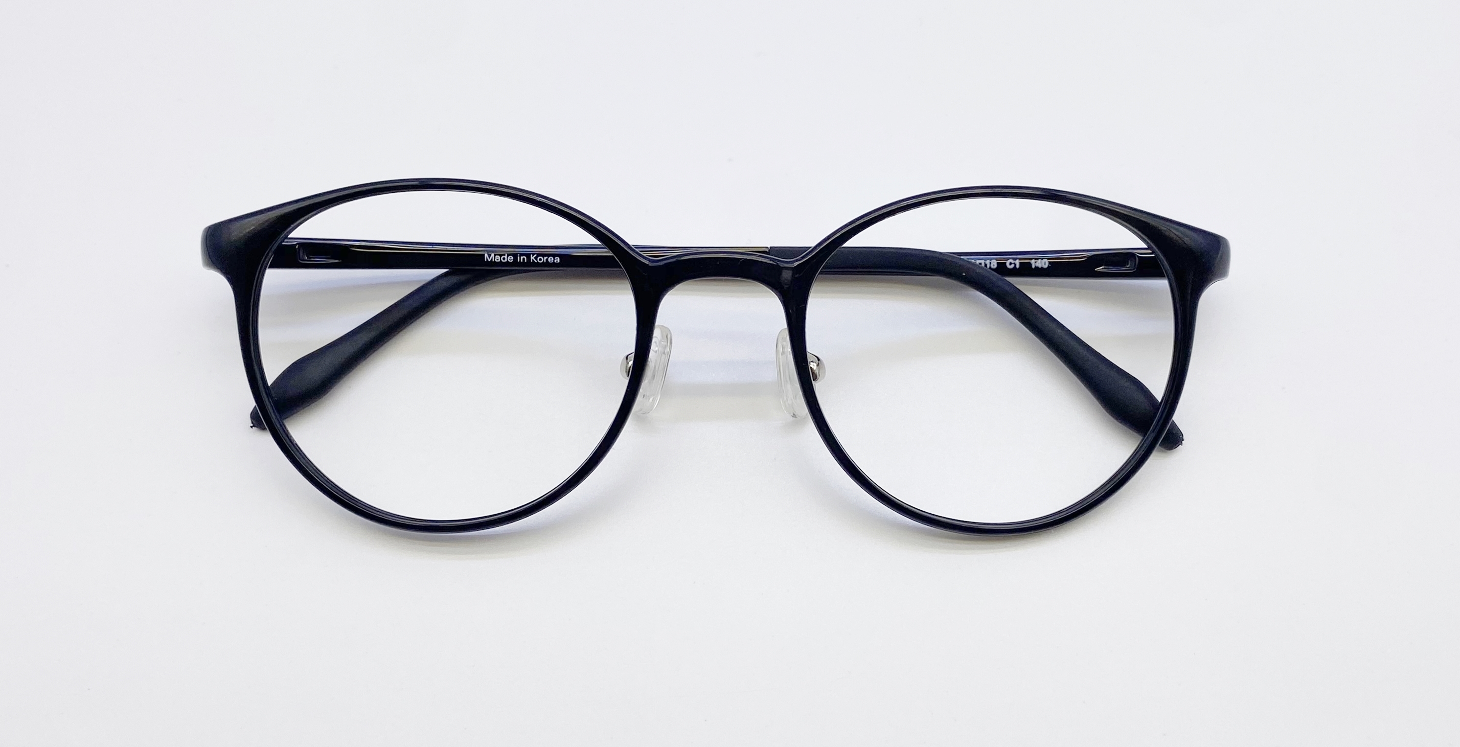 국산 8g 초탄성 초경량 가벼운 울템 투명 얇은 뿔테 안경 안경테