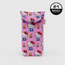 BAGGU 바쿠백 산리오 선글라스 안경 파우치 헬로 키티 핑크 바쿠키티