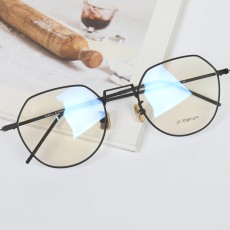 다각형 베타 티타늄 안경테 남자 여자 시력보호 자외선 블루라이트 차단 안경