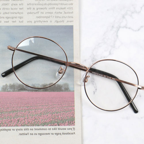 동그란 안경 청광 블루라이트 차단 시력보호 안경테