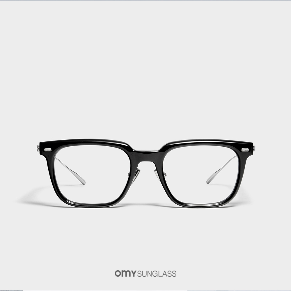 젠틀몬스터 안경 진 ZIN 01 블랙 사각 데일리 티타늄 콤비 블루라이트차단 검정 뿔테안경