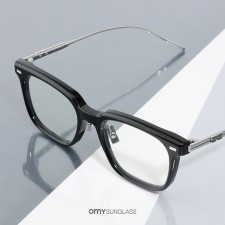 젠틀몬스터 안경 진 ZIN 01 블랙 사각 데일리 티타늄 콤비 블루라이트차단 검정 뿔테안경