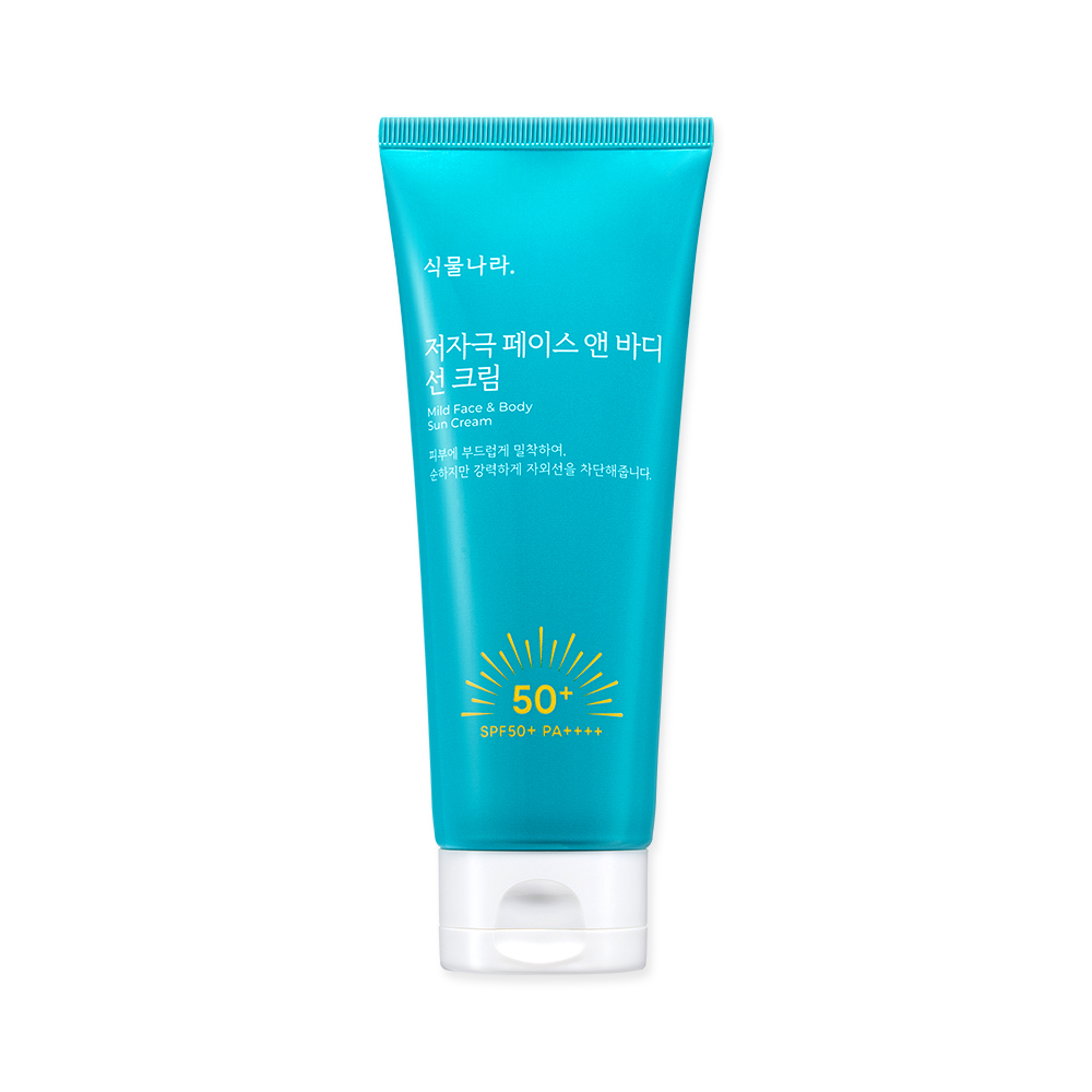 식물나라 저자극 페이스 앤 바디 대용량 선크림 150mL, SPF50+ PA++++