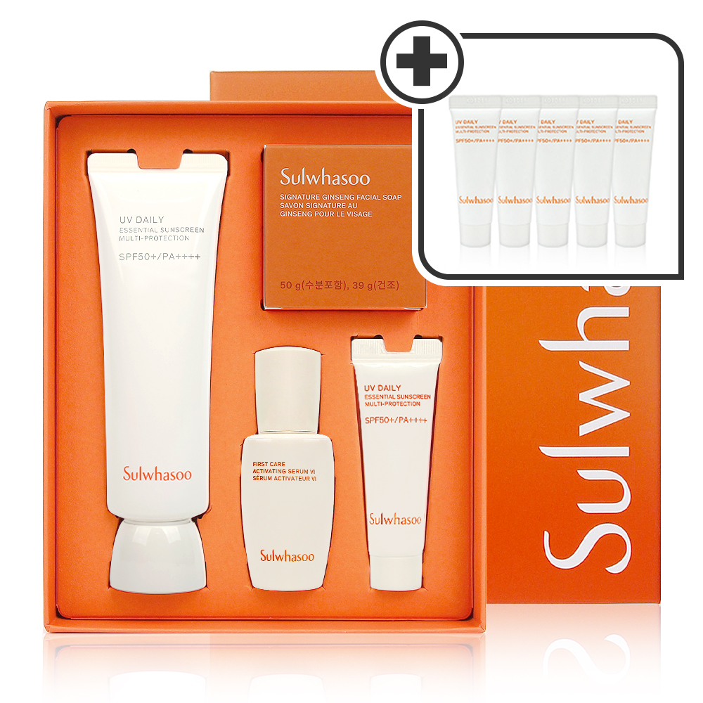 설화수 상백 선크림 50ml 기획세트 (+50ml) 썬크림 자외선차단제 엄마 화장품 선물