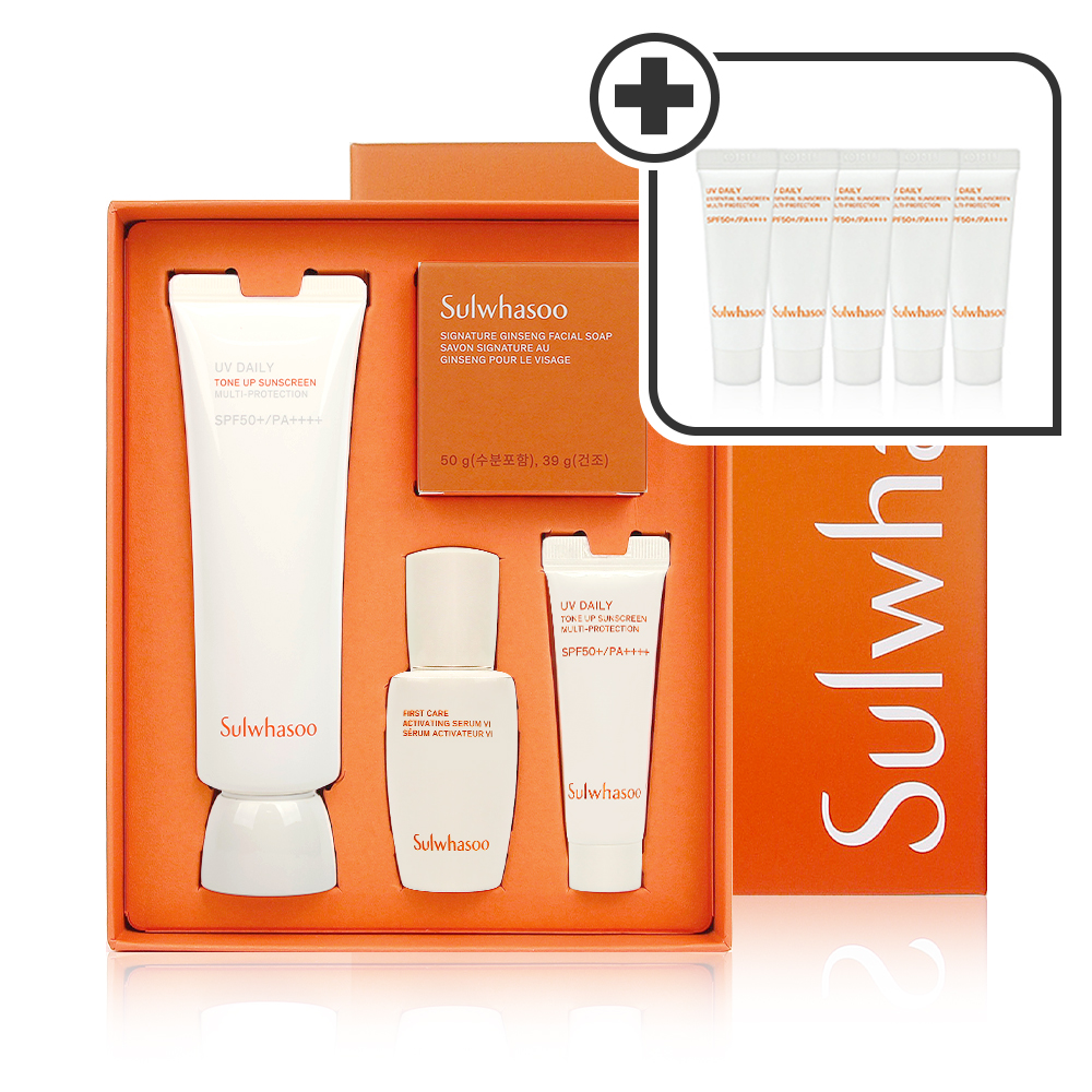 설화수 상백 선크림 50ml 기획세트 (+50ml) 썬크림 자외선차단제 엄마 화장품 선물