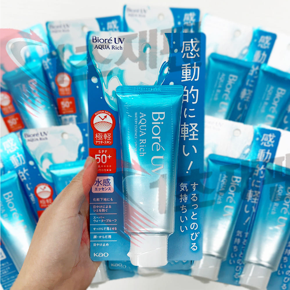 일본 비오레 아쿠아리치 워터리 에센스 선크림 70g
