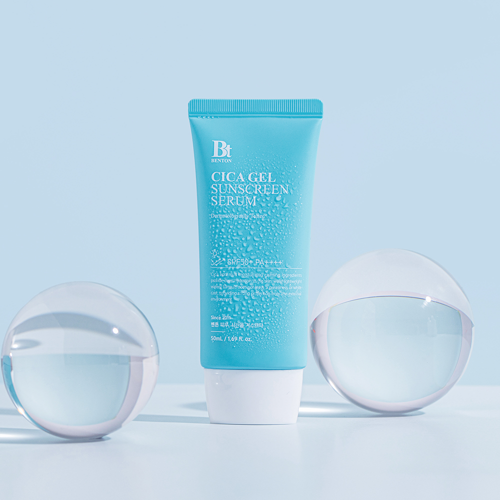 벤튼 시카 수분 선세럼 50mL SPF50+ PA++++ 이지워시선크림 유기자차 비건 물광