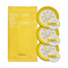 엘로엘 팡팡 빅 선쿠션 S8 시즌8 스마일 썬쿠션 S8 리필 25g 3개