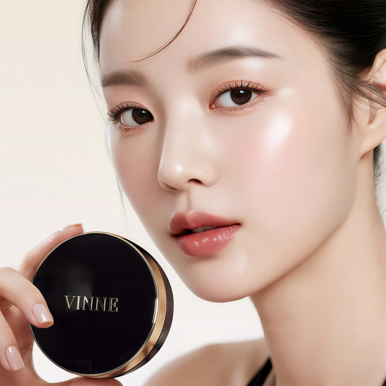 빈느 에센스 광채 쿠션팩트 15g(SPF50+, PA++++) 커버력 좋은 글로우 쿠션