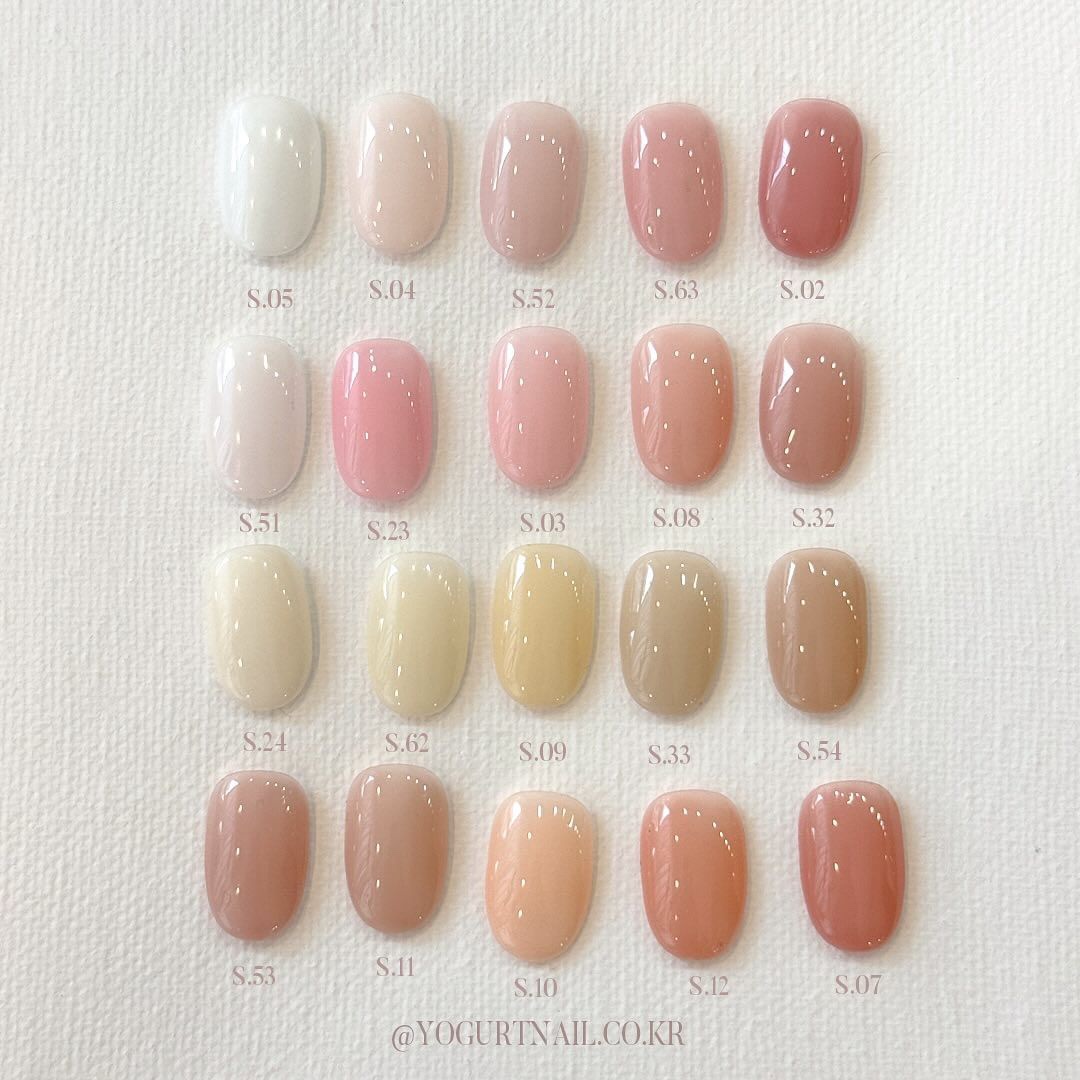 요거트젤 시럽젤 젤네일 매니큐어 파츠1개