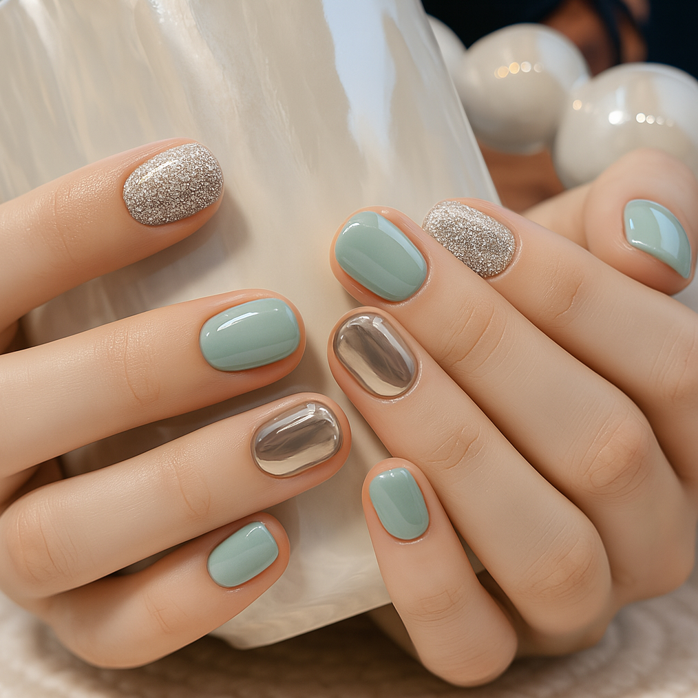 잇템샵 5+1 네일팁 셀프젤네일 네일스티커 인조손톱 +글루+양면테잎 세트 A170코핀프렌치