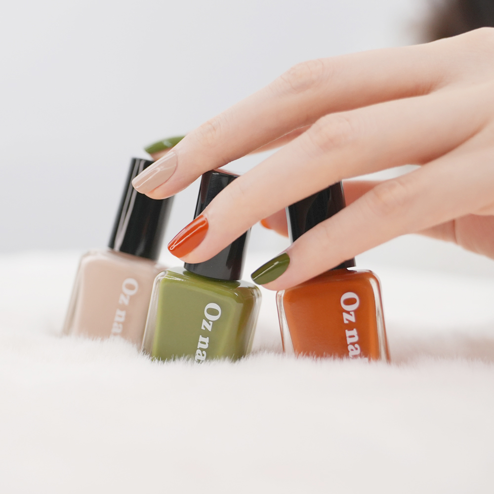 오즈네일 고발색 고광택 샤인무드 비건 매니큐어 시럽네일 93종 플럼페탈