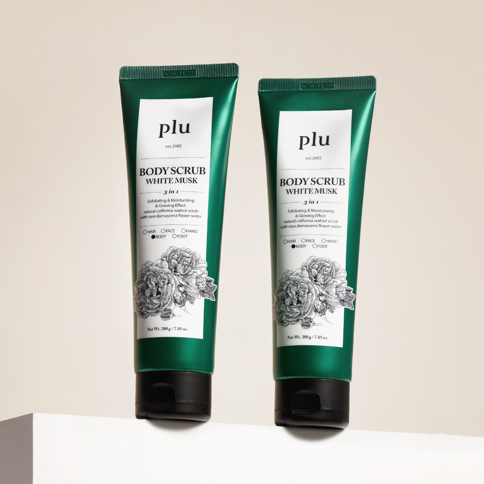 [플루] 1+1 오리지널 바디스크럽 각질제거 블랙베리 200g