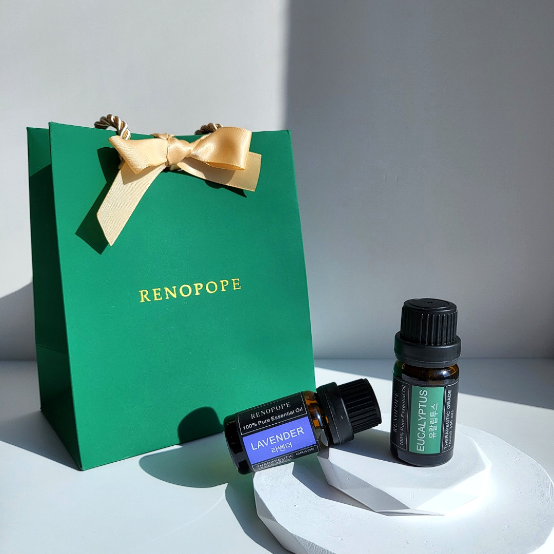 1+1 레노포프 천연 아로마오일 에센셜오일 100% 원액 숙면 수면 양모볼 라벤더 10ml