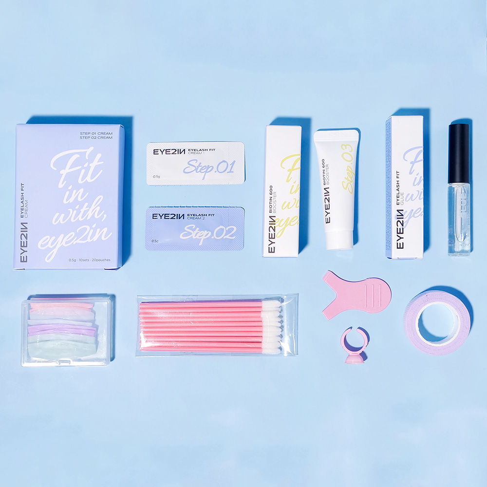 아이투인 아이래쉬 핏 셀프 속눈썹 펌 키트 10회분 노글루 파마 래쉬 밤 왁스 재료