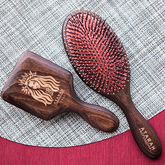 아타라 돈모쿠션 멧돼지털 빗 헤어브러쉬