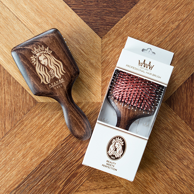 아타라 돈모쿠션 멧돼지털 빗 헤어브러쉬