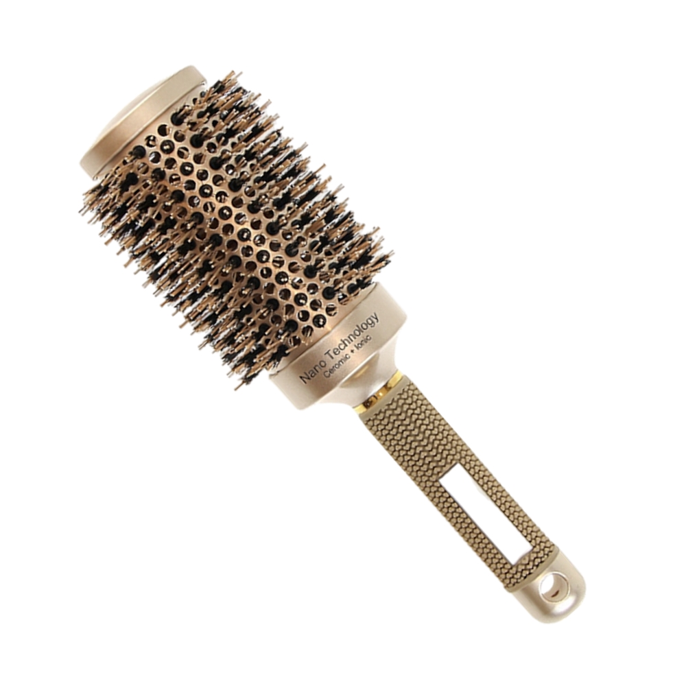 볼륨드라이빗 롤 빗 헤어 브러쉬 헤어롤 대왕 브러시 뿌리 미용실 왕롤빗 열전도 골드25