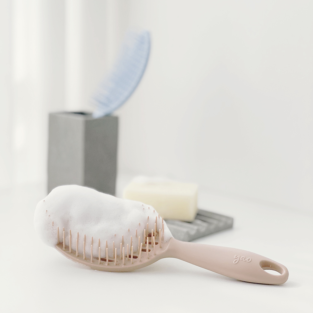 야오 헤어브러쉬 [스칼프라인] 젖은머리 샴푸빗 두피마사지 클렌징 디탱글러 헤어드라이빗