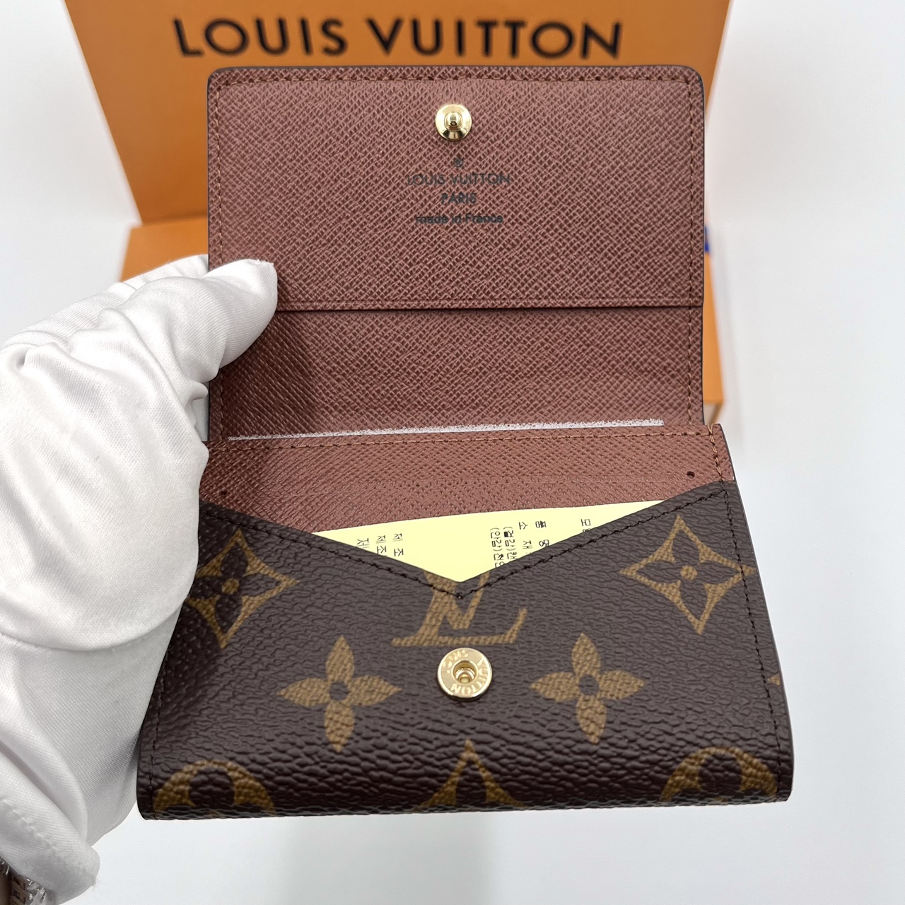 [국내백화점] 루이비통 엔벨로프 카드지갑 비즈니스 카드홀더 모노그램 M63801