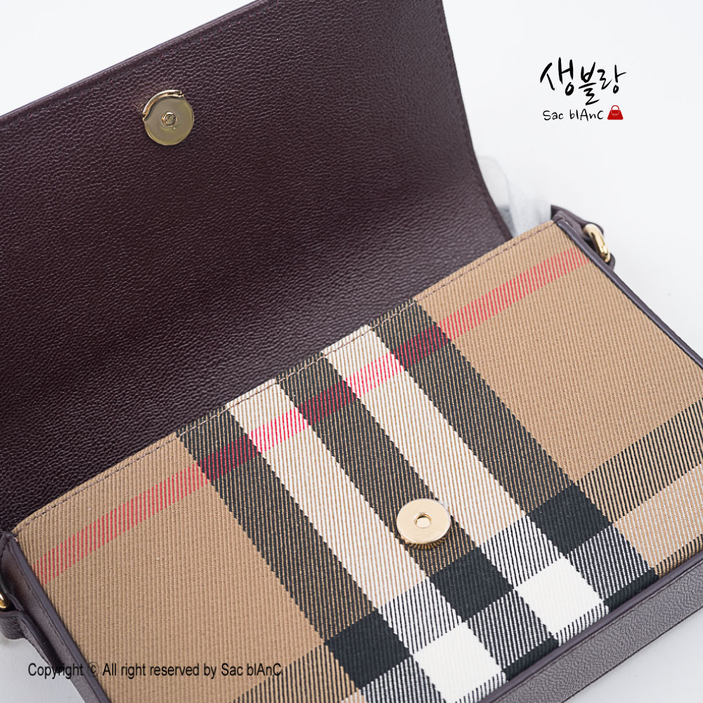 버버리 뉴햄프셔 체크 레더 크로스백 81072691 81072701 80845041