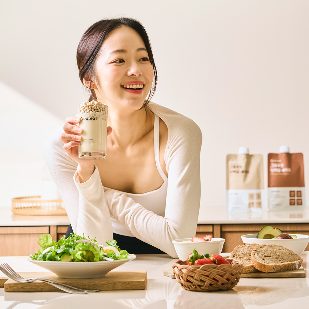 그로우잇 단백질 쉐이크 파우치 저당 식사대용 혼합 2팩 (14개입) 외 2종