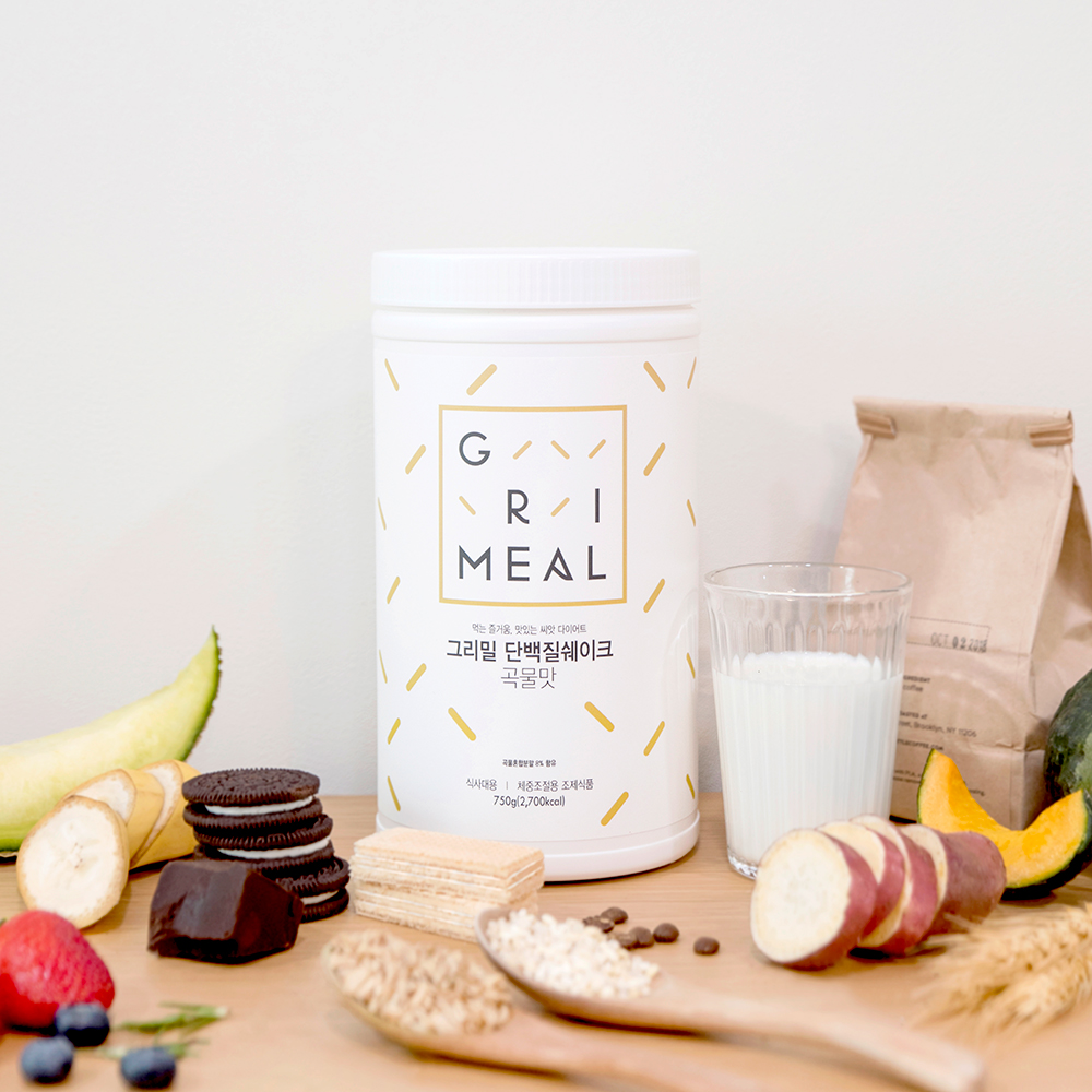 그리밀 단백질쉐이크 곡물맛 750g 맛있는 한끼 식사대용 식단 다이어트음식 다이어트간식