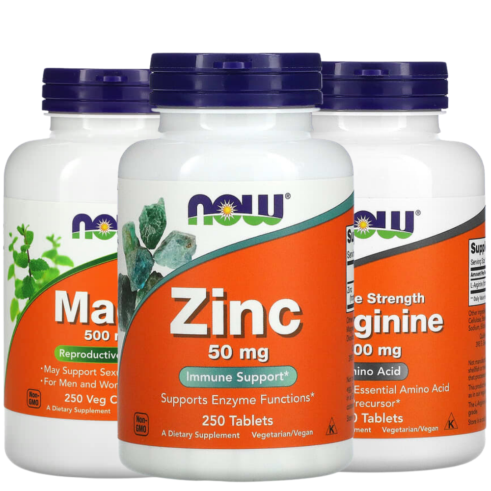 버마트  나우푸드 마카 +아르기닌 +아연 100정 세트