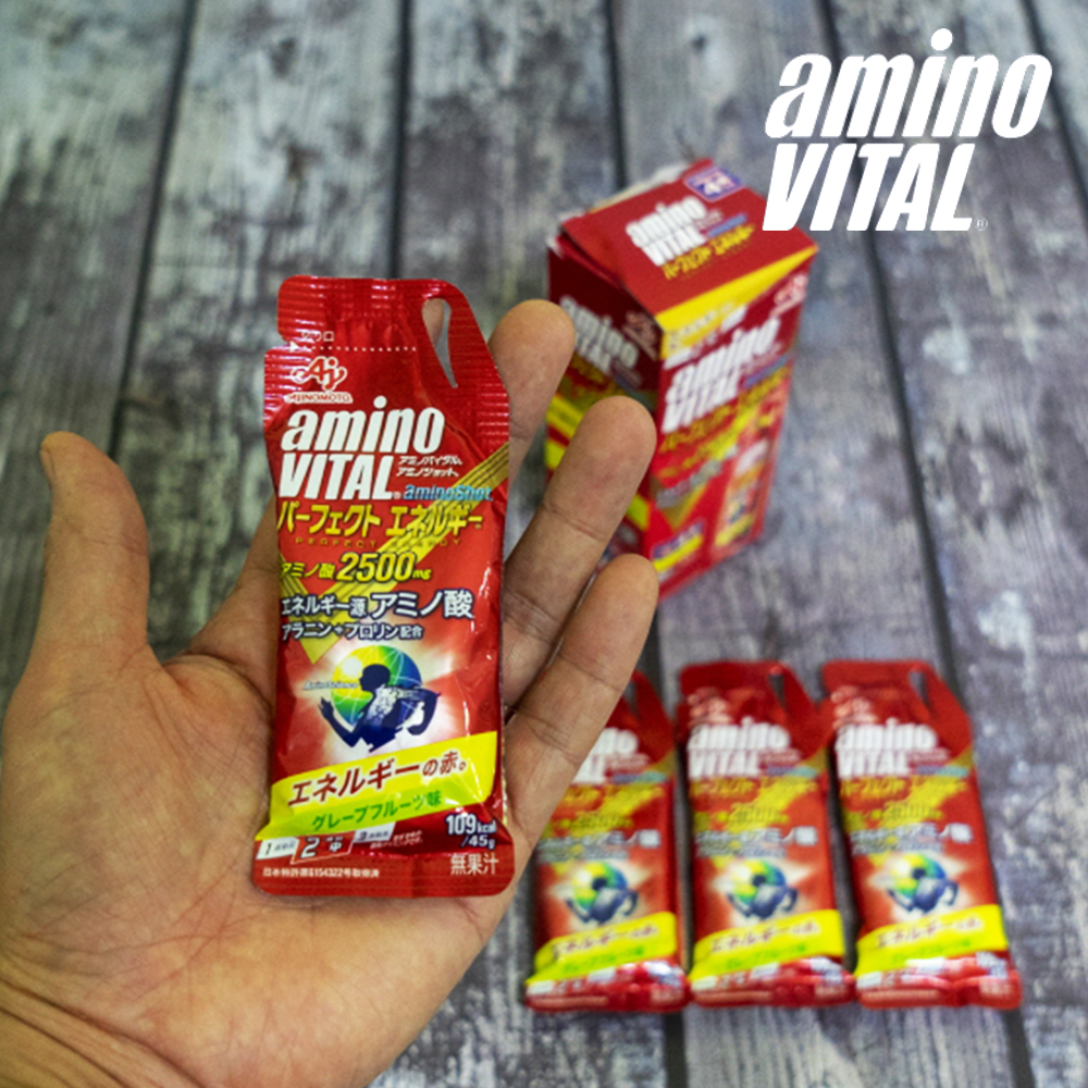 아미노바이탈 아미노샷 2500 4포 자전거 파워젤 마라톤 에너지젤 러닝 아미노산