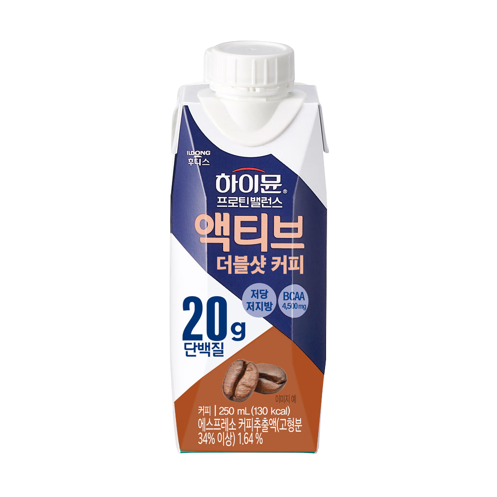 하이뮨 액티브 단백질 음료 프로틴 밸런스 250ml 18개 오리지널 마시는 드링크 밀크