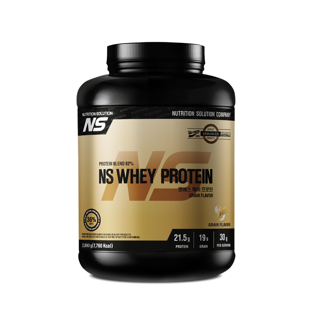 NS 포대유청 웨이 프로틴 곡물맛 2kg 동물성 식물성 복합 단백질 보충제