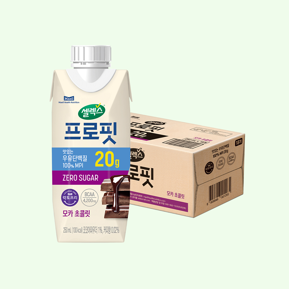 셀렉스 프로핏 완전단백질 드링크 골라담기 2박스 (총 36입)